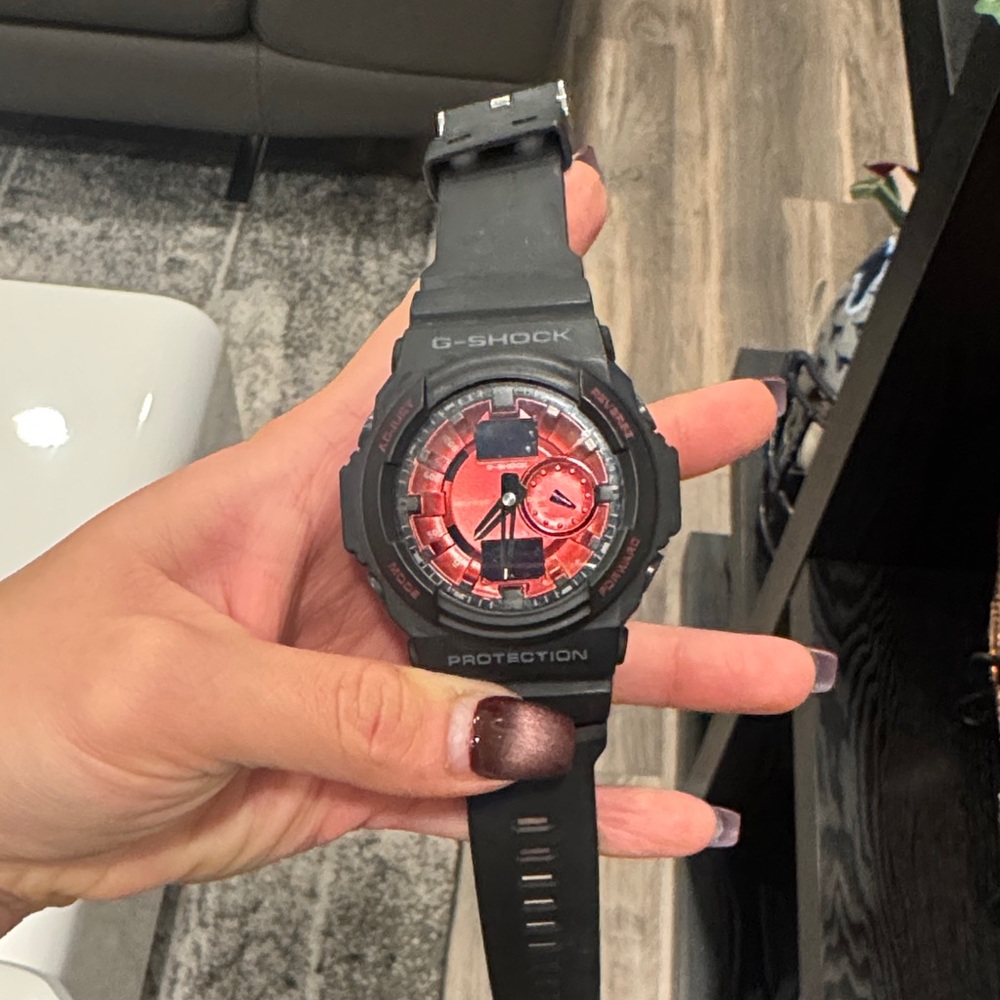 G-Shock Black and Red Analog-Digital Watch